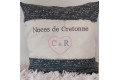 Coussin Noces de cretonne à personnaliser 