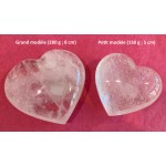 Coeur en cristal de roche